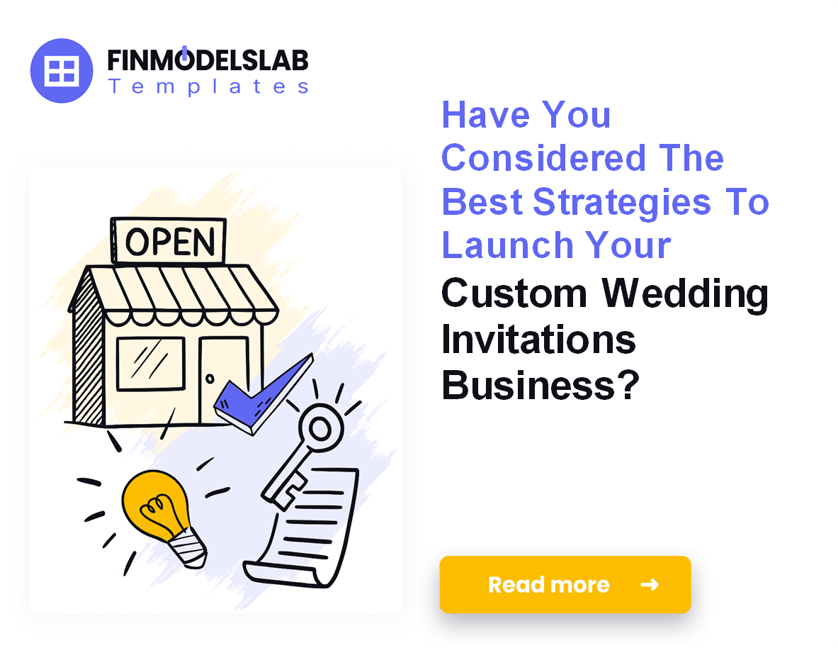 Custom Wedding Invitations Launch Plan, Costs, and 2Month Breakeven;