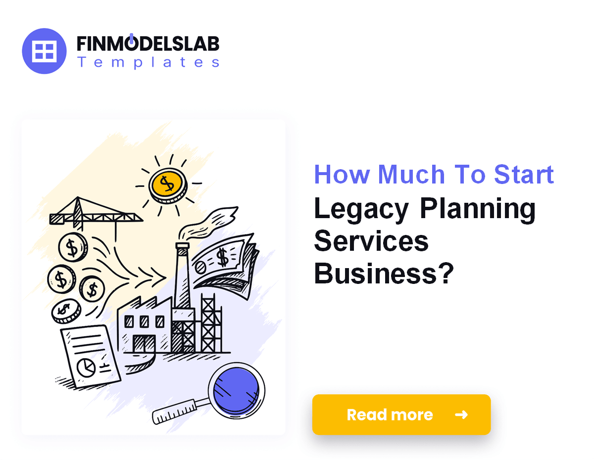 Legacy Planning Services Startup Costs: $603k Minimum Cash