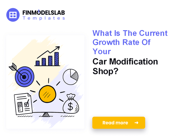 Calculating the Monthly Running Costs for a Car Modification Shop