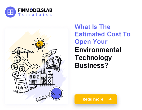 How Much Does It Cost to Launch an Environmental Technology Firm?