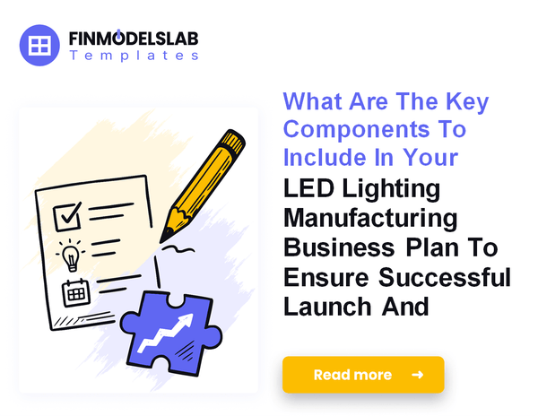 How to Write a Business Plan for LED Lighting Manufacturing