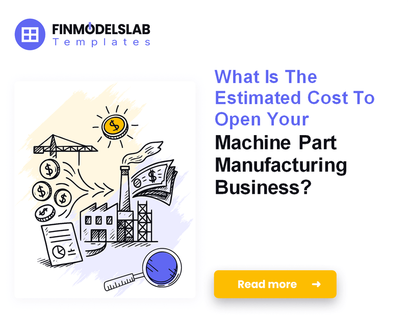 Calculate Startup Costs for Machine Part Manufacturing