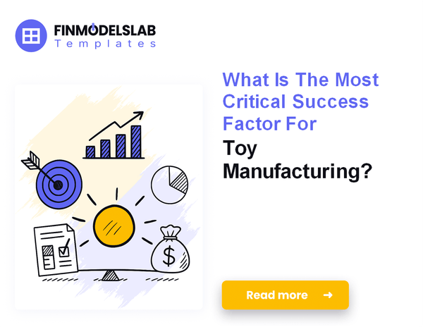 How Much Does It Cost To Run A Toy Manufacturing Business Monthly?