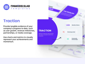 10 Pitch Deck Template Traction Slide financialmodelslab