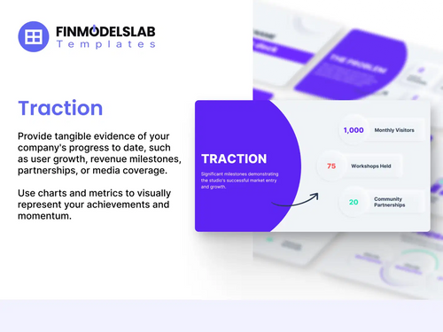 10 Pitch Deck Template Traction Slide financialmodelslab