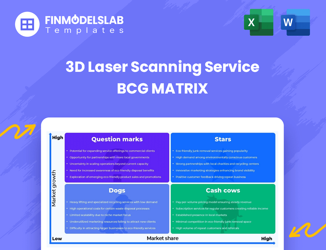 3D Laser Scanning Service BCG Matrix