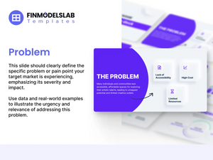 4 Pitch Deck Template Problem Slide financialmodelslab