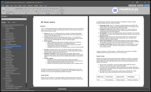 5g internet service provider business plan marketing analysis financialmodelslab