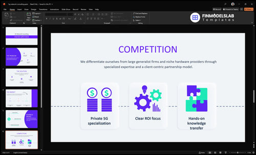 5g network consulting competition slide financialmodelslab