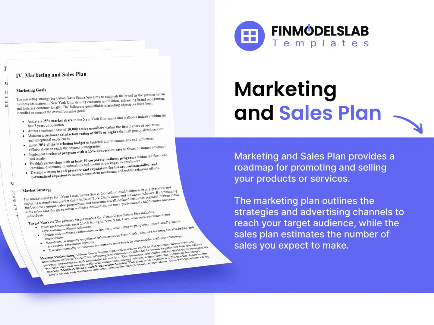 7 Business Plan Template Marketing Plan financialmodelslab