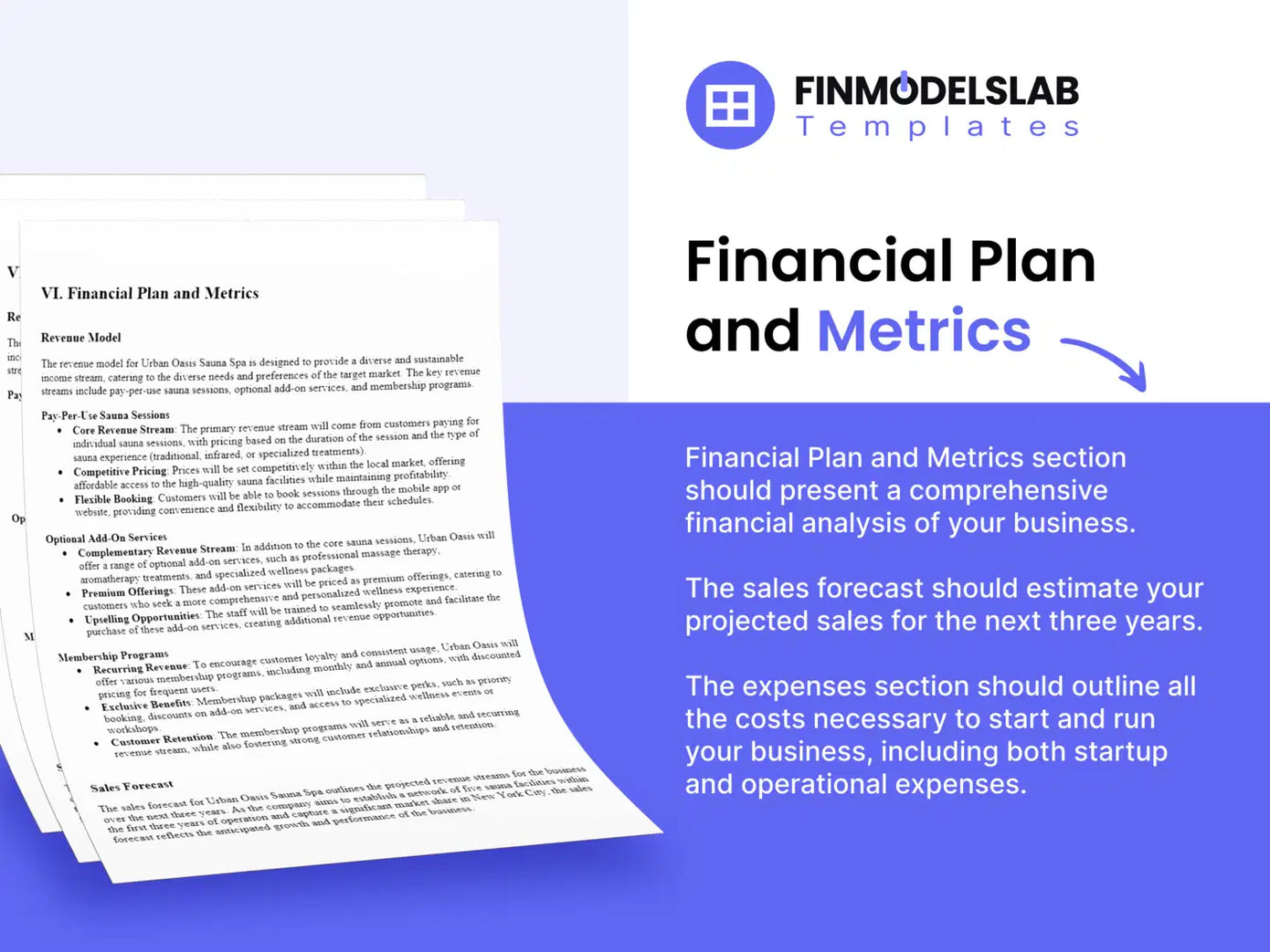 Online Marketplace Business Plan Template Financial Plan Financial Models Lab