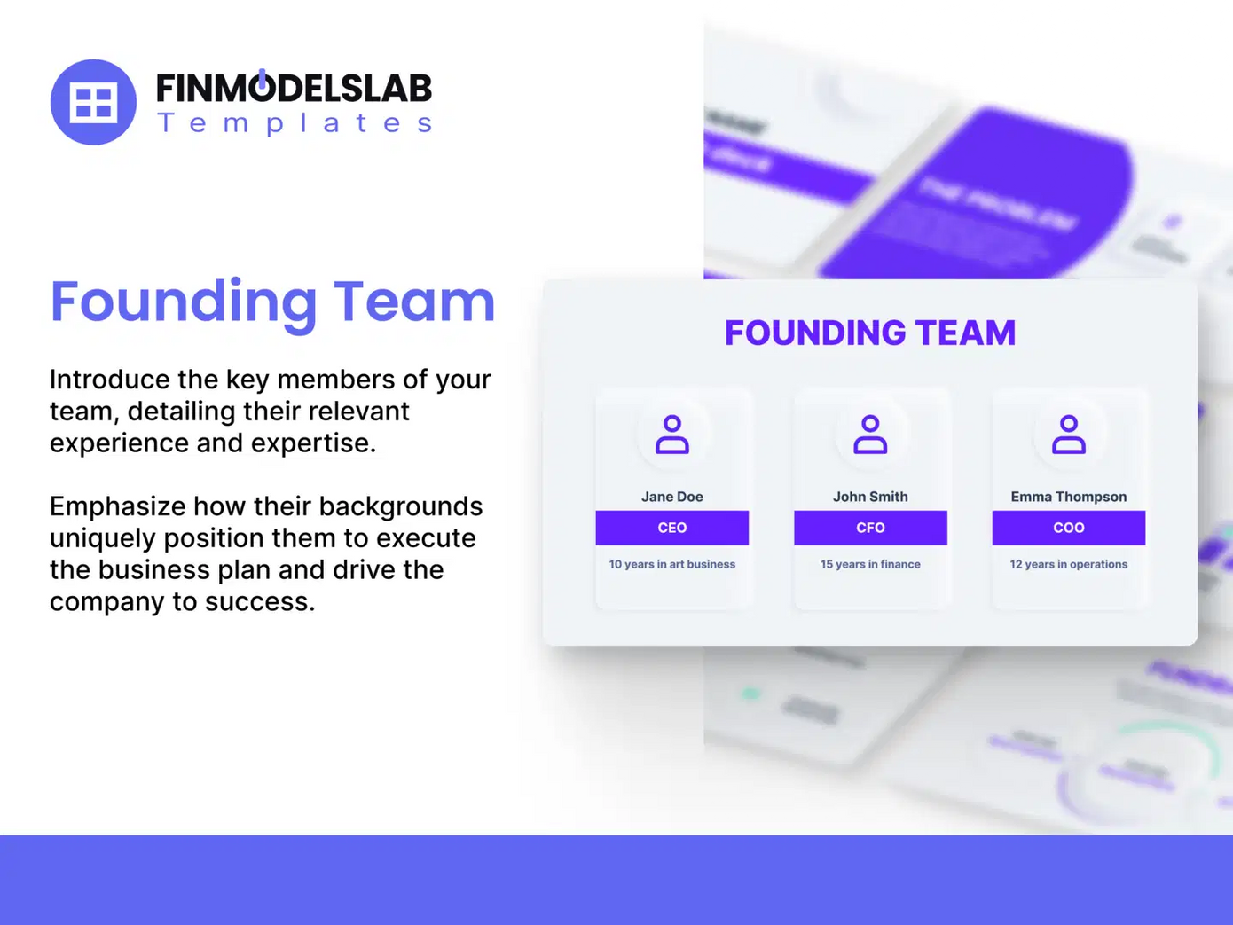 One-for-One Retailer Pitch Deck Template Team Slide Financial Models Lab