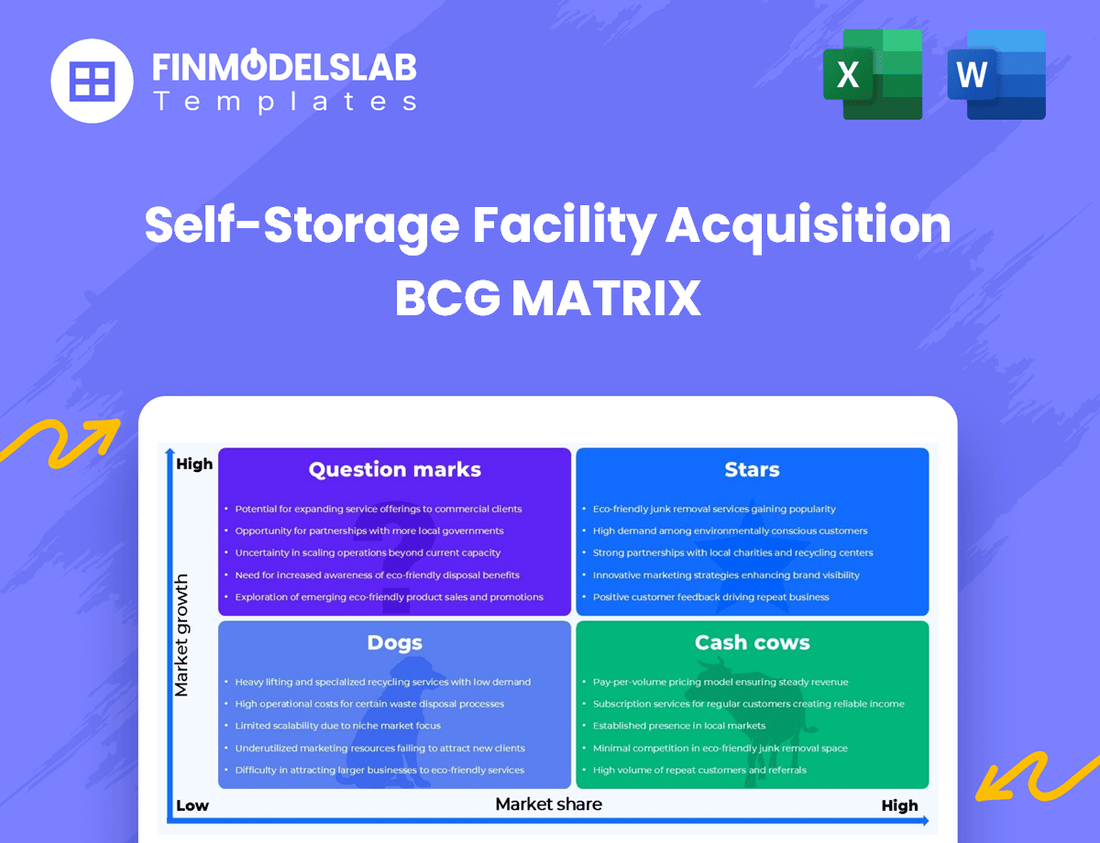Self-Storage Facility Acquisition BCG Matrix