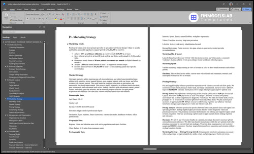 active release technique business plan marketing plan financialmodelslab