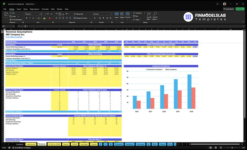 actuarial consulting financial model revenue financialmodelslab