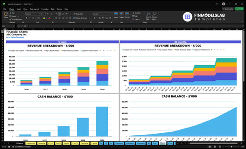 aerosol storage financial model charts financialmodelslab