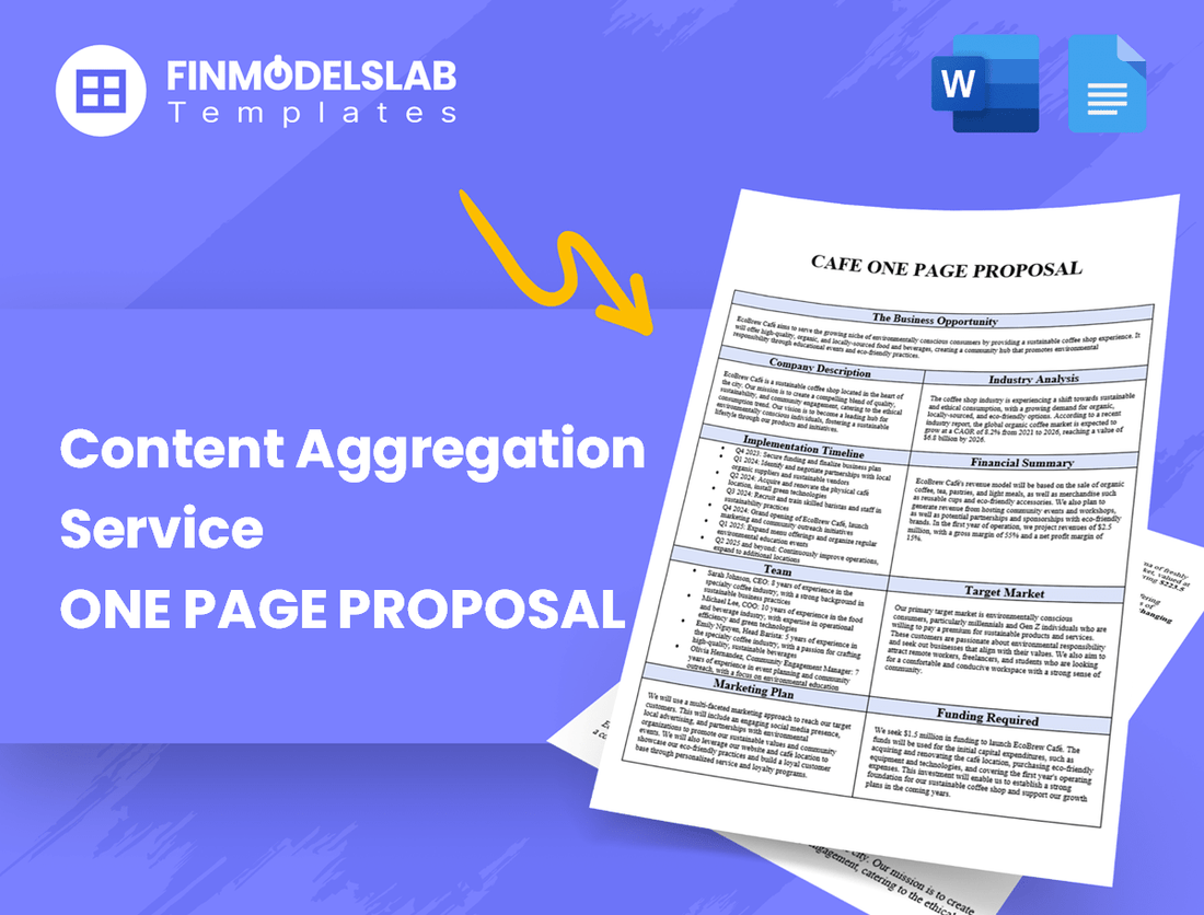 Content Aggregation Service Business Proposal