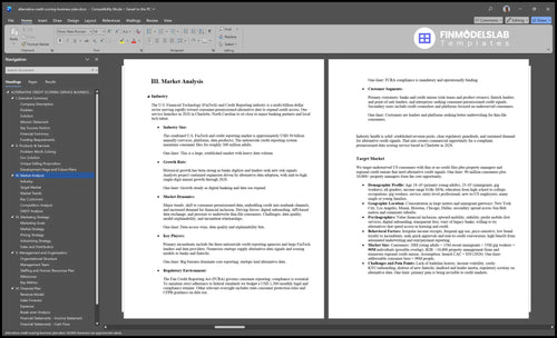 alternative credit scoring business plan marketing analysis financialmodelslab