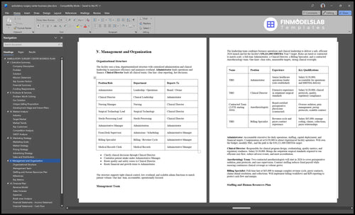 ambulatory surgery center business plan management financialmodelslab