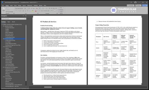 animal therapy business plan product financialmodelslab