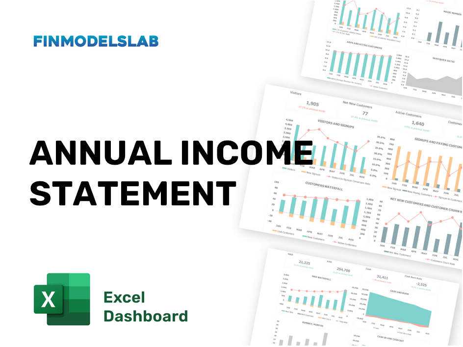 Annual Income Statement - Get Free Excel Template 2025