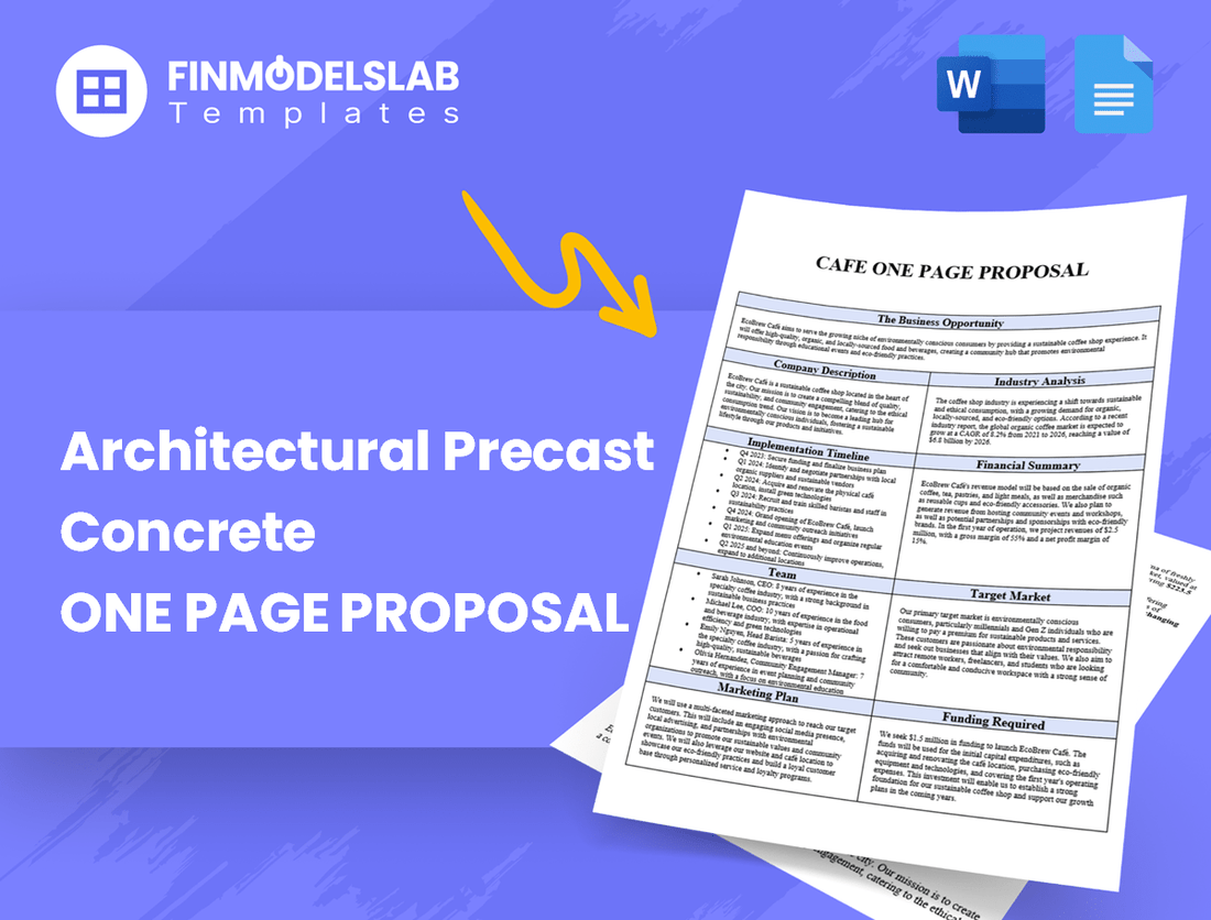 Architectural Precast Concrete Business Proposal