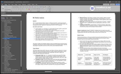 art therapy business plan marketing analysis financialmodelslab