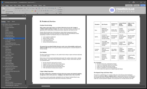 art therapy business plan product financialmodelslab