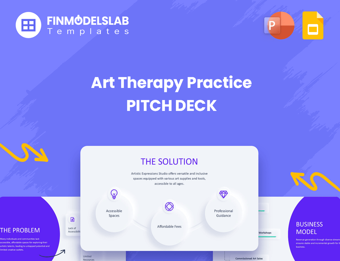 Art Therapy Pitch Deck Head Image Financial Models Lab