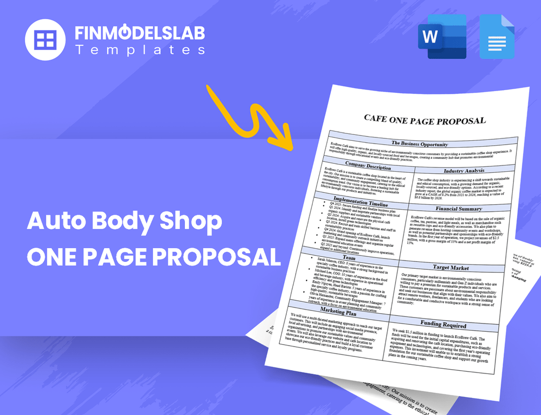 Auto Body Shop Business Proposal