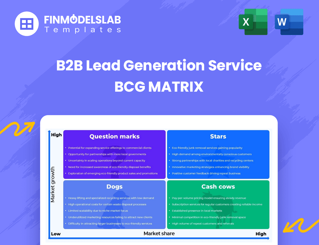 B2B Lead Generation Service BCG Matrix