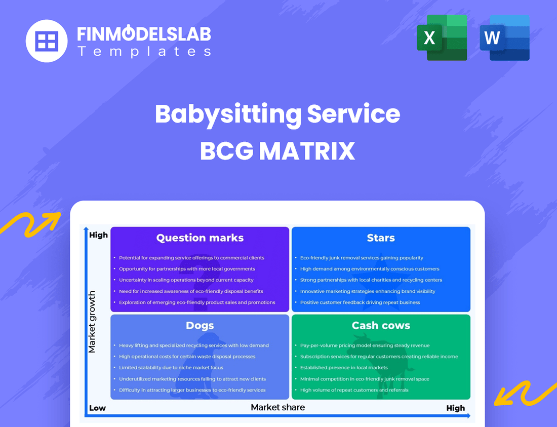 Babysitting Service BCG Matrix