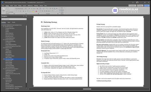 backup generator sales service business plan marketing plan financialmodelslab