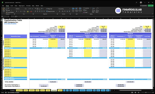 bail bond service financial model captable financialmodelslab