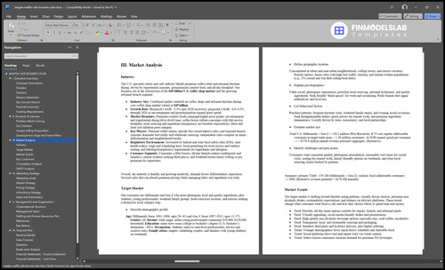 belgian waffle cafe business plan marketing analysis financialmodelslab