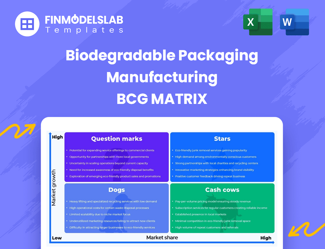 Biodegradable Packaging Manufacturing BCG Matrix