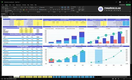 biodiversity consulting financial model dashboard financialmodelslab