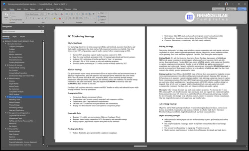 biomass power plant business plan marketing plan financialmodelslab