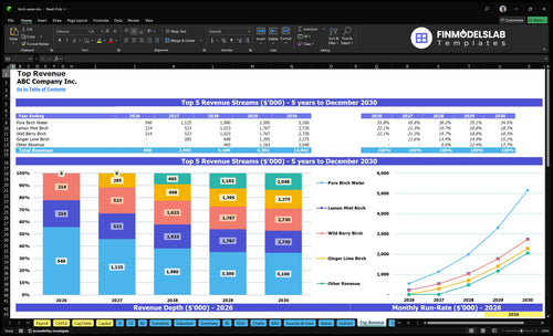 birch water financial model top revenue financialmodelslab
