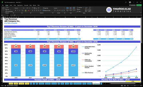 birth chart calculation financial model top revenue financialmodelslab