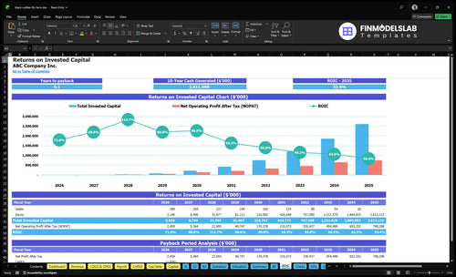 black soldier fly farm financial model roic financialmodelslab