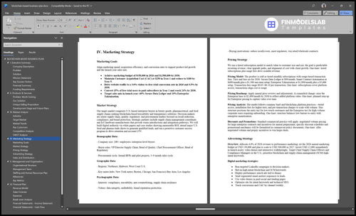 blockchain based business plan marketing plan financialmodelslab