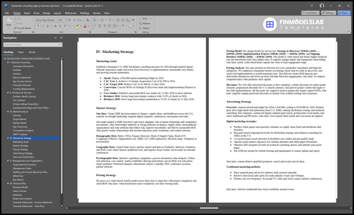 blockchain consulting agency business plan marketing plan financialmodelslab
