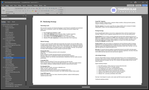 blood testing lab business plan marketing plan financialmodelslab
