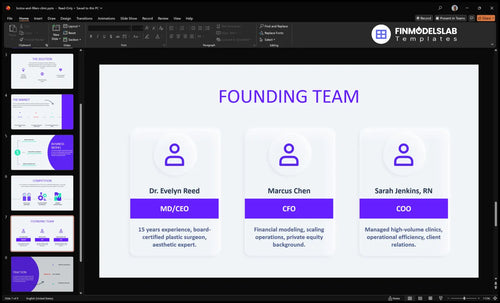 botox and fillers clinic team slide financialmodelslab