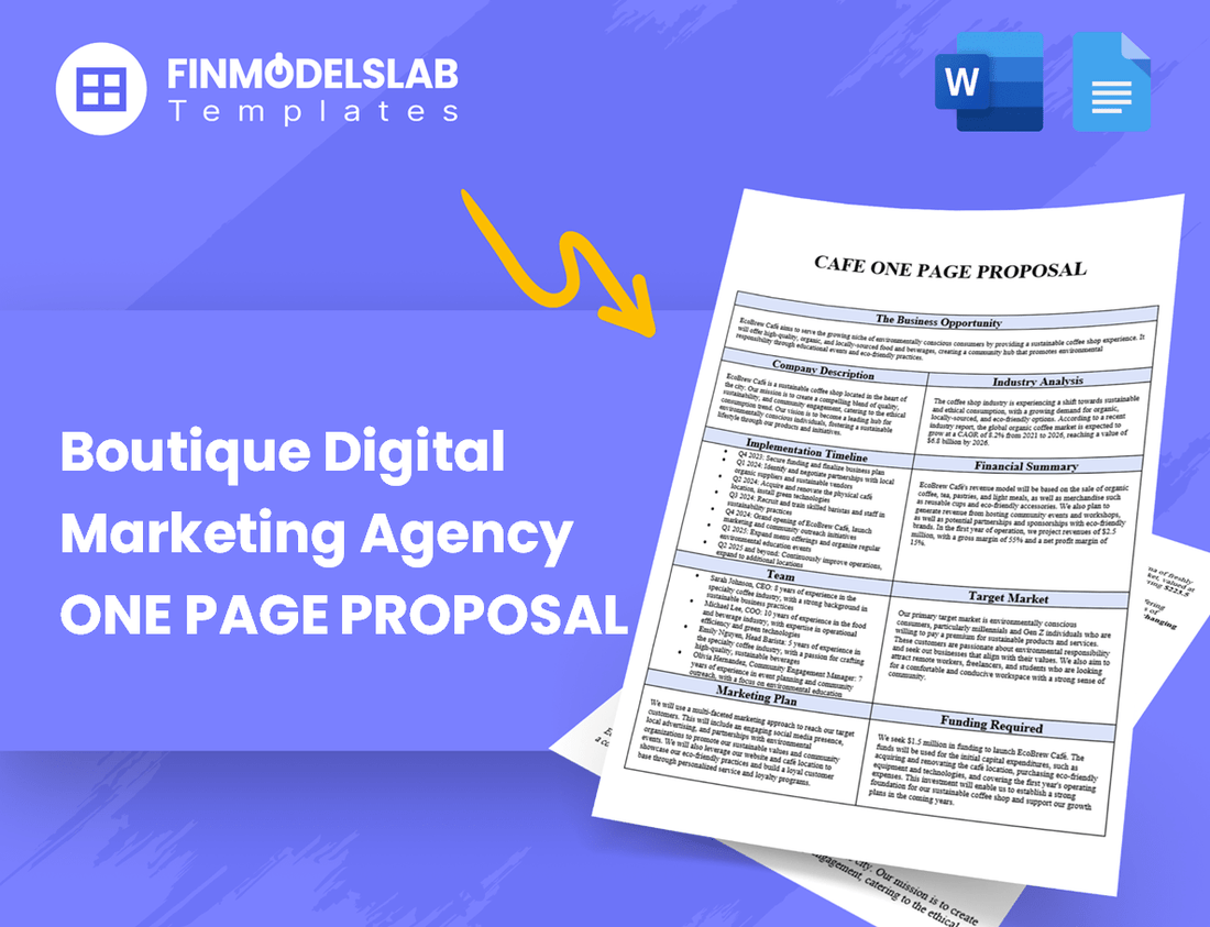 Boutique Digital Marketing Agency Business Proposal