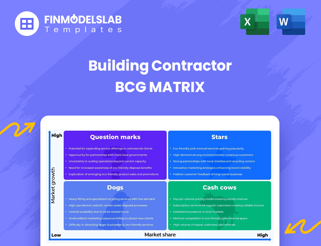 Building Contractor BCG Matrix