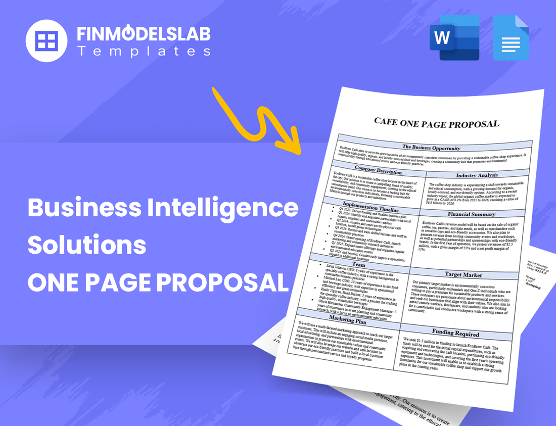 Business Intelligence Solutions Business Proposal