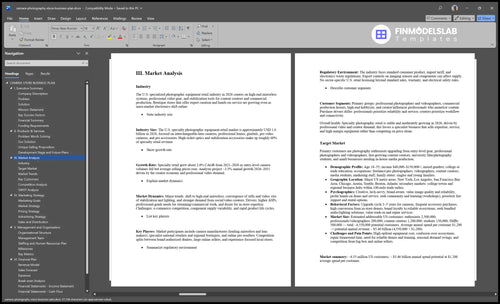 camera photography store business plan marketing analysis financialmodelslab