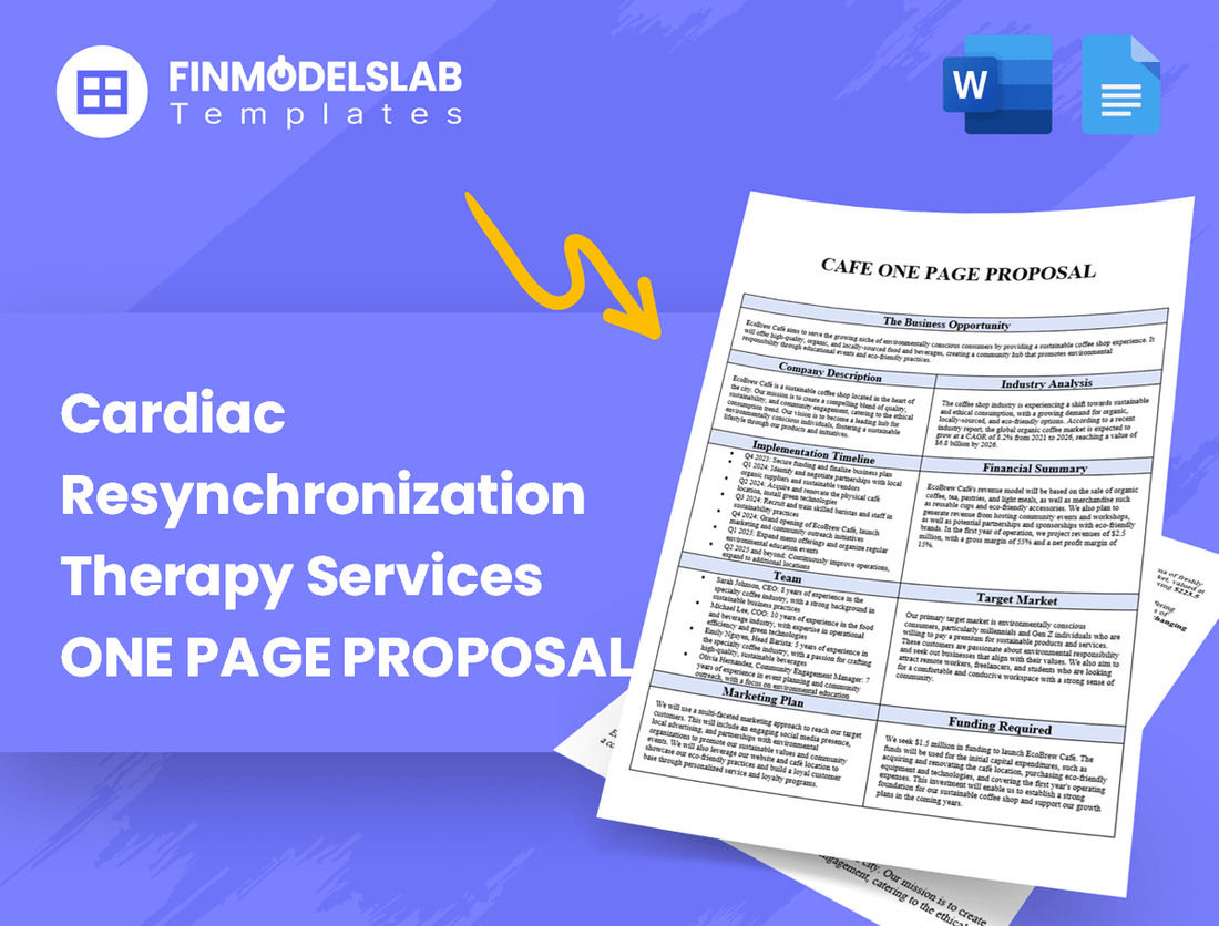Cardiac Resynchronization Therapy Services Business Proposal